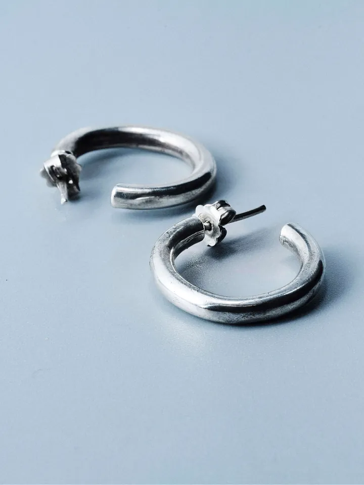 Aura earrings, handcrafted sterling silver 925 by Indigo