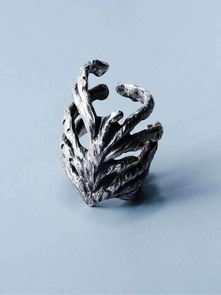 Cage ear cuff, handcrafted sterling silver 925 by Indigo