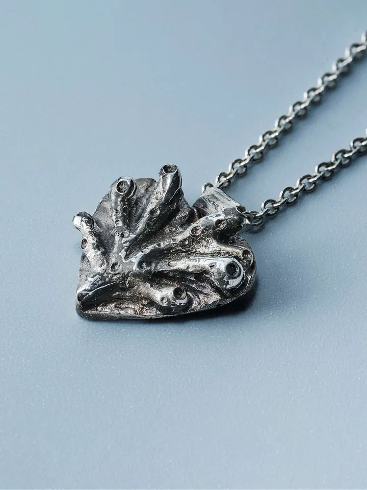 Coral, handcrafted sterling silver 925 jewel by Indigo